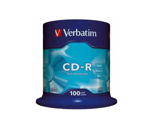 CD-R VERBATIM 100 UNIDADES 700MB 48x 43411