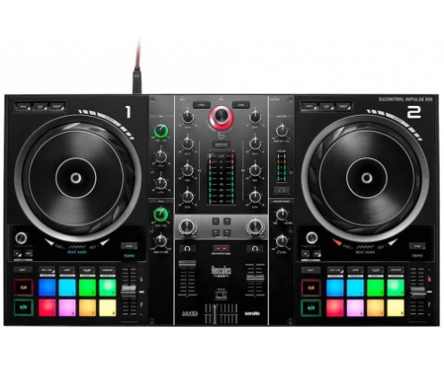Hercules DjControl Inpulse 500 Mesa de mezcla Consola DJ 2 decks negro...