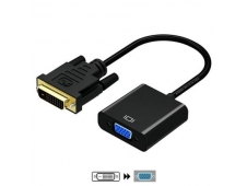 ADAPTADOR AISENS DVI 24+1 MACHO A VGA HDB15 HEMBRA USB MICRO-B 10CM NE...