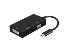 ADAPTADOR AISENS USB 3.1 TIPO-C MACHO A SVGA DVI HDMI 4K HEMBRA 15CM N...
