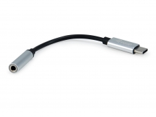 Adaptador cable equip gender changer usb tipo-c a 3.5 mm negro plata 1...