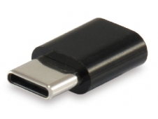 ADAPTADOR EQUIP USB-C MACHO A MICRO USB HEMBRA NEGRO 133472