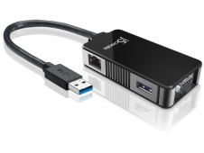 ADAPTADOR J5CREATE USB 3.0 A VGA/GIGABIT LAN/US JUA370