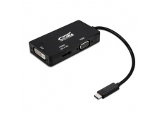 ADAPTADOR NANOCABLE USB TIPO-C MACHO A VGA DVI HDMI 4K HEMBRA 10CM NEG...