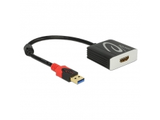 ADAPTADOR USB3.0 A M - HDMI A H 0.20MT DELOCK NEGRO 62736