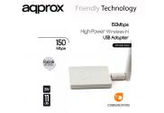 ADAPTADOR WIFI USB APPROX 150MBS 7DBI APPUSB150H3