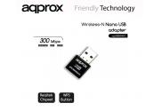 ADAPTADOR WIFI USB APPROX 300MBS NANO APPUSB300NAV2