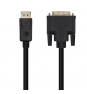 AISENS Cable Conversor DisplayPort A DVI, DP/M-DVI/M, Negro, 3.0m