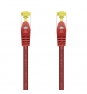 AISENS Cable De Red Latiguillo RJ45 LSZH Cat.7 600 MHz S/FTP PIMF AWG26, Rojo, 25 cm