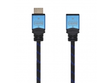 AISENS Cable HDMI V2.0 Prolongador Premium Alta Velocidad / HEC 4K@60Hz 18Gbps 1 m Negro, Azul