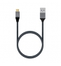 AISENS Cable USB 3.1 Gen2 Aluminio 10Gbps 3A, Tipo USB-C/M-A/M, Gris, 2.0M