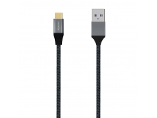 AISENS Cable USB 3.1 Gen2 Aluminio 10Gbps 3A, Tipo USB-C/M-A/M, Gris, ...