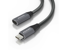 AISENS Cable USB 3.2 Gen2x2 Aluminio 20Gbps 8K@30Hz 5A 100W, Tipo USB-...