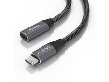 AISENS Cable USB 3.2 Gen2x2 Aluminio 20Gbps 8K@30Hz 5A 100W, Tipo USB-...