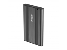 AISENS Caja Externa 2,5â€³ 9.5mm SATA a USB 3.0/USB3.1 Gen1, Gris