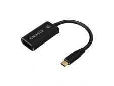 AISENS Conversor Aluminio USB-C a Displayport 8K@60Hz, USB-C/M-DP/H, N...