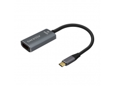 AISENS Conversor Aluminio USB-C a HDMI 4K@60Hz, USB-C/M-HDMI/H, Gris, ...