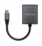 AISENS Conversor Aluminio USB-C a VGA, USB-C/M-HDB15/H, Gris, 15cm