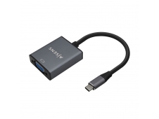 AISENS Conversor Aluminio USB-C a VGA, USB-C/M-HDB15/H, Gris, 15cm