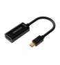 AISENS Conversor Mini DP V1.2 a HDMI V1.4 4K@30Hz, MDP/M-HDMI A/H, Negro, 15CM