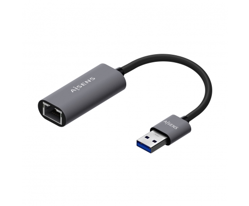 AISENS Conversor USB 3.0 A Ethernet Gigabit 10/100/1000 Mbps, Gris, 15...