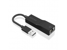 AISENS Conversor USB 3.0 a Ethernet Gigabit 10/100/1000 Mbps, Negro, 1...