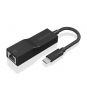 AISENS Conversor USB3.1 Gen1 USB-C a Ethernet Gigabit 10/100/1000 Mbps, Negro, 11 cm