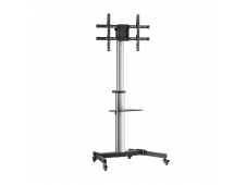 AISENS Floor Stand with Wheel, DVD Tray for Monitor/TV 50Kg from 37-86...