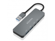 AISENS Hub USB 3.2 Gen2 10G USB-A, USB-A/M-2xUSB-C/H-2xUSB-A/H, Gris, ...