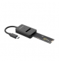 AISENS USB-C Dock M.2 (NGFF) ASUC-M2D011-BK SATA/NVMe A USB3.1 Gen2, Negra