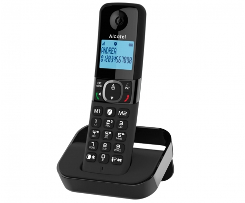 Alcatel F860 Teléfono DECT/analógico Identificador de llamadas Negro
