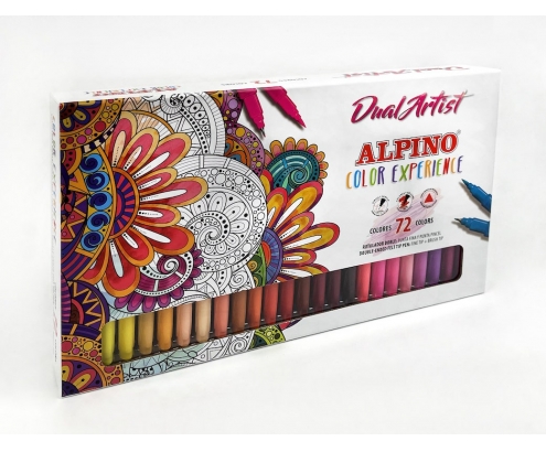 Alpino Estuche 72 rotulares Dual Artist Color Experience