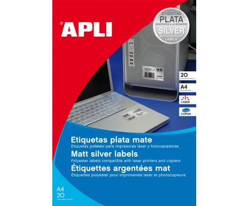 APLI 01227 etiqueta de impresora Blanco Etiqueta para impresora autoad...