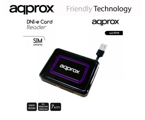 APPROX APPCRDNIB MULTILECTOR DNI-E EXTERNO USB 2.0 NEGRO