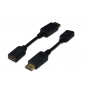 ASSMANN Electronic adaptador de cable de vÍ­deo 0,15 m DisplayPort HDMI Negro