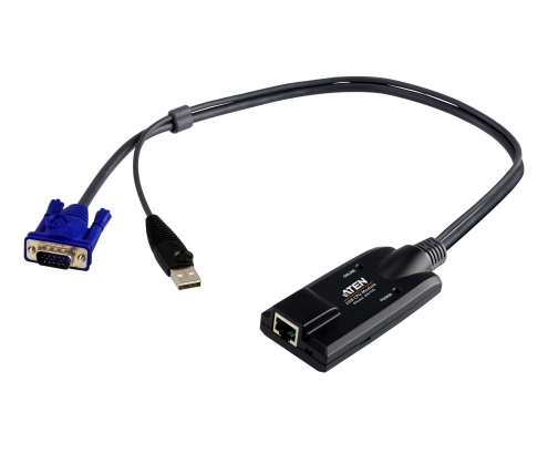 ATEN Adaptador KVM VGA USB con compatibilidad de vídeo compuesto