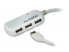 ATEN Cable extensor USB 2.0 de 12 m con hub de cuatro puertos (soporta...