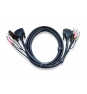 ATEN Cable KVM DVI-D single link USB de 3 m