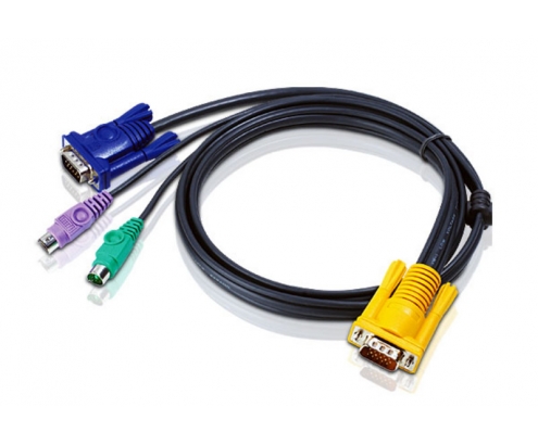ATEN Cable KVM PS/2 con SPHD 3 en 1 de 1,8 m
