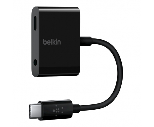 Belkin F7U080BTBLK cable gender changer USB-C USB-C/3.5mm Negro