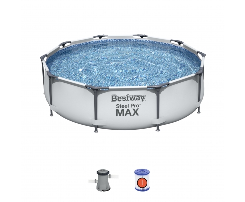 Bestway Steel Pro 56408 piscina sobre suelo Piscina con anillo hinchab...