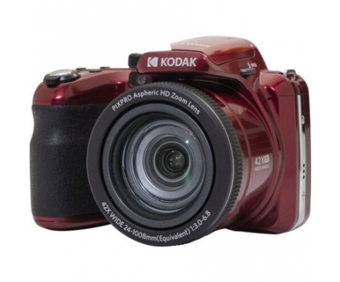 Cámara Digital Kodak Pixpro AZ425/ 20MP/ Zoom Óptico 42x/ Roja