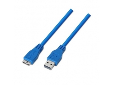 CABLE AISENS USB TIPO-A MACHO A MICRO USB-B MACHO 2M AZUL A105-0048