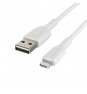 Cable Belkin de conector Lightning macho/USB A macho 1 m Blanco