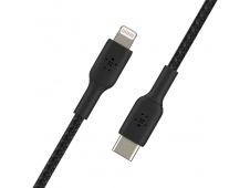 Cable Belkin de conector Lightning macho/USB C macho 1 m Negro