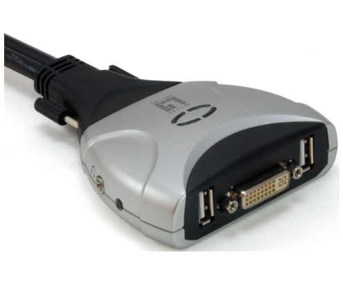 CABLE CONMUTADOR LEVEL ONE V/T/M DVII USB CON AUDIO CABLES INCLUIDOS K...