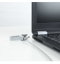 Cable de seguridad tooq con combinacion para portatiles 1.5m plata TQCLKC0015