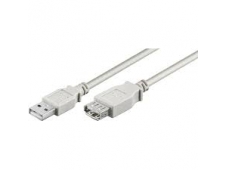 CABLE EXTENSOR LOGILINK USB (A) 2.0 M A USB (A) 2.0 H 5M PLATA CU0012