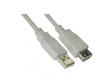 CABLE USB 2.0 A M A USB A H 1.8 MT NANOCABLE 10.01.0203