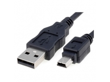 CABLE USB A M A MINI USB B M 1MT NANOCABLE NEGRO 10.01.0401